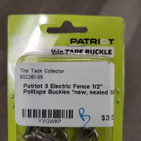 3 Electric Fence 1/2" Politape Buckles *new, sealed
