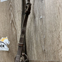 Rsd Padded Figure 8 Noseband, sheepskin *gc, dirt, stiff, v.tight keepers, stains, rubs, scrapes
