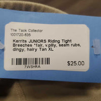 JUNIORS Riding Tight Breeches *fair, v.pilly, seam rubs, dingy, hairy
