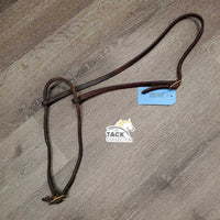 Soft v.narrow Rolled Western Drop Noseband *gc, rubs, trimmed end, clean, dirty inside, scrapes
