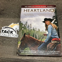 Heartland Complete Fourth Season DVD Set, 3 plastic cases *gc, mnr scratches & dust, torn case