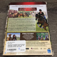 Heartland Complete Fourth Season DVD Set, 3 plastic cases *gc, mnr scratches & dust, torn case
