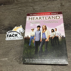 Heartland Complete Fifth Season DVD Set, 3 Plastic Cases *gc, mnr scratches & dust, torn edges