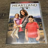 Heartland Complete Sixth Season DVD Set, 3 plastic cases *gc, mnr scratches & dust, torn case
