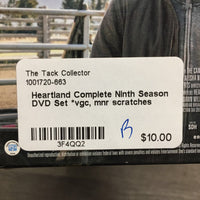 Heartland Complete Ninth Season DVD Set, 3 plastic cases *gc, mnr scratches & dust, torn case *vgc, mnr scratches
