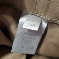 Hvy Cotton Breeches, Pull On *gc, seat & legs: stains & rubs, older, mnr undone seam stitching
