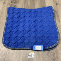 Quilt Dressage Saddle Pad *gc, clean, stained, pills, faded, mnr puckering, rubbed binding
