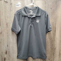 SS Polo Shirt, 1/4 Button Up, embroidered *xc
