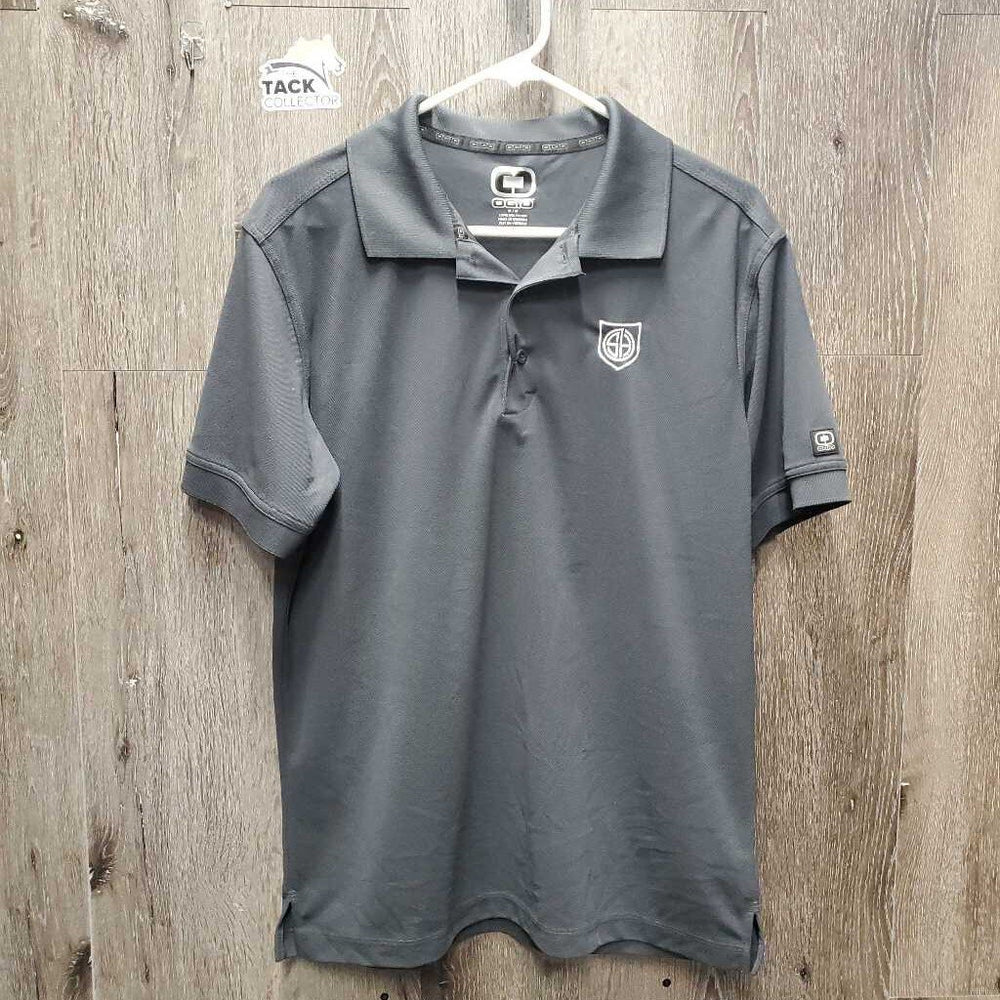 SS Polo Shirt, 1/4 Button Up, embroidered *xc