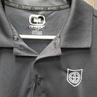 SS Polo Shirt, 1/4 Button Up, embroidered *xc
