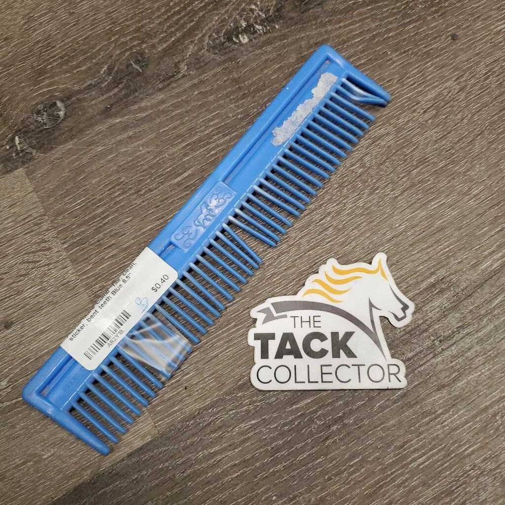 Plastic Mane Comb *fair, clean, sticker, bent teeth