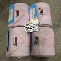 4 Fleece Polos, bag *gc, stains, dirty, clumpy
