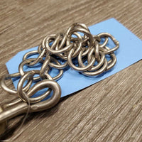 SS Thin Hvy Mullen Mouth Pelham, Chain *gc, stains, clean, older, loose joints, scratches
