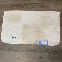 Thin Quilted Baby Saddle Pad, embroidered *vgc, clean, stained, mnr hair
