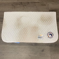 Thin Quilted Baby Saddle Pad, embroidered *vgc, clean, stained, mnr hair
