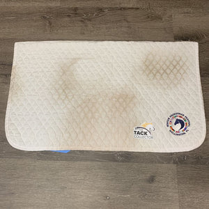 Thin Quilted Baby Saddle Pad, embroidered *vgc, clean, stained, mnr hair