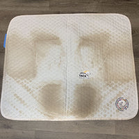 Thin Quilted Baby Saddle Pad, embroidered *vgc, clean, stained, mnr hair

