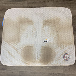 Thin Quilted Baby Saddle Pad, embroidered *vgc, clean, stained, mnr hair