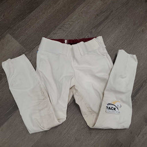 Side Zip Breeches *gc, older, stains, hairy velcro, seam puckers, shrunk?