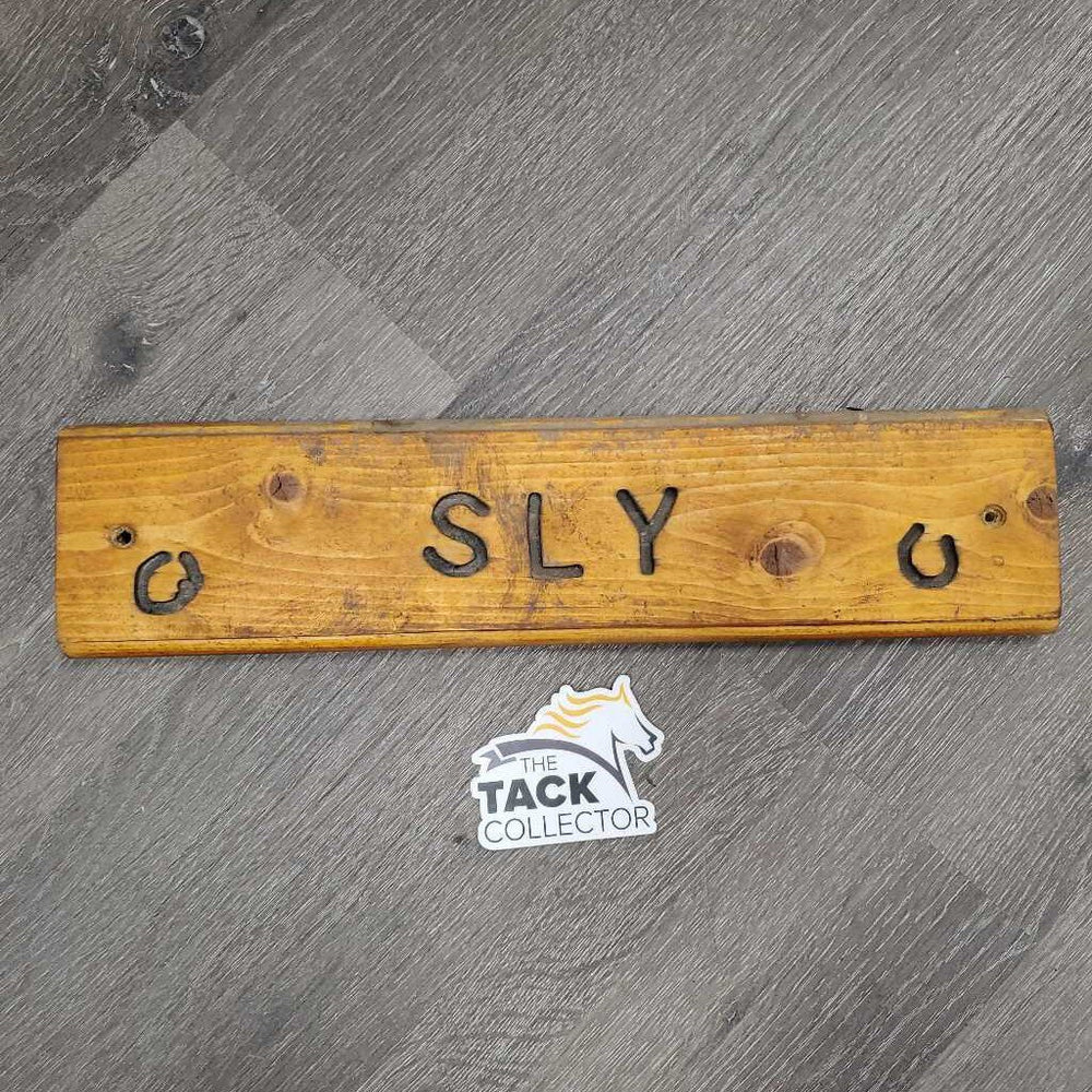 Wooden Stall Plaque 