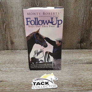 Monty Roberts "Follow Up" 3x VHS Box Set, Autographed*vgc, mnr tape residue