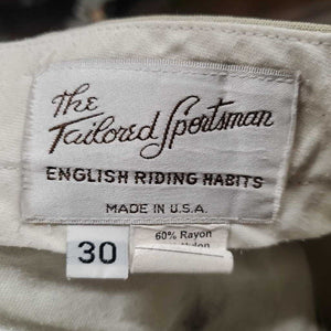 Hvy Breeches, Side Zip *older, v.pilly inside, hairy velcro, pills, stained seat & legs, fair