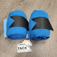 Pr Fleece Polos *vgc, clean, edges: frays, stains & stretched
