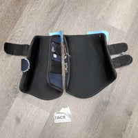 Pr Closed Boots, velcro *vgc, clean, v.frayed edges, hairy velcro
