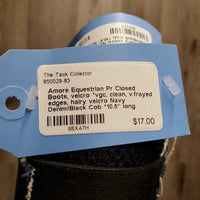 Pr Closed Boots, velcro *vgc, clean, v.frayed edges, hairy velcro
