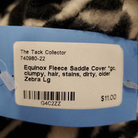 Fleece Saddle Cover *gc, clumpy, hair, stains, dirty, older
