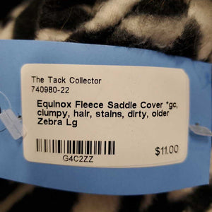 Fleece Saddle Cover *gc, clumpy, hair, stains, dirty, older