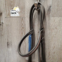 Thick Soft Rsd Bridle, Braided Reins *gc, rubs, scrapes, creases, older, clean, dirty seams
