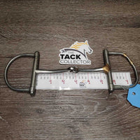 Thin Pinchless D Ring Snaffle *fair, mnr dirt, scuffs, scratches, welded
