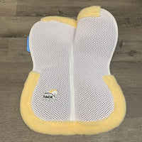 Non Slip Cotton Quilt & Sheepskin edge Half Pad, extra non slip cover, bag *xc, mnr dirt, hair & stain
