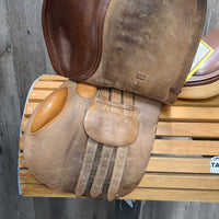 16.5 M *4.25 Crosby Prix de Nations Close Contact, 2 Billet Guards, Foam Panels, Med Front Blocks, Flaps: 14.5"L x 13"W Serial #4523 61232
