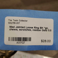 Med Jointed Loose Ring Bit *gc, chews, scratches, residue
