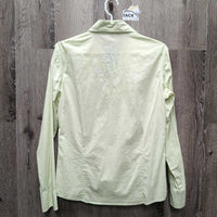 LS Western Shirt, snaps *vgc, seam puckers, crinkles

