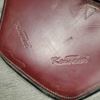 Lg Belly Girth, 2x side els, center strap & D Ring *gc, older, dirty, scratches, rubs1
