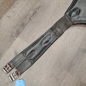 Lg Belly Girth, 2x side els, center strap & D Ring *gc, older, dirty, scratches, rubs1