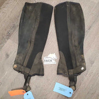 Pr Mesh & Synthetic Half Chaps *fair, v.faded, v.dirty, v.peeled, stretched elastic
