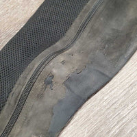 Pr Mesh & Synthetic Half Chaps *fair, v.faded, v.dirty, v.peeled, stretched elastic
