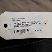 1 ONLY RIGHT Tendon Ice Boot *gc, dirty, marker, NO gel packs, older
