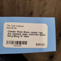 Wool Show Jacket *vgc, dry cleaned, older, stain?dirt spots
