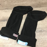 Pr Fleece Tall Rubber - Country Boot Liner Socks *vgc, mnr hair, rubs & clumps
