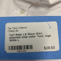 LS Show Shirt, attached snap collar *new, tags
