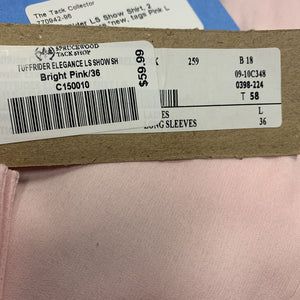 LS Show Shirt, 2 Button Collars,*new, tags