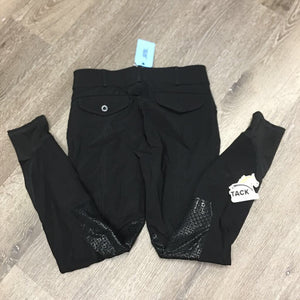 MENS Euroseat Breeches *gc, missing button, threads, linty, pilly/rubbed seat