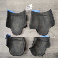 Hvy Closed Front & Hind Boots, velcro *v.dirty, faded, scratches, smell, older
