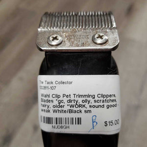 Trimming Clippers, Blades *gc, dirty, oily, scratches, hairy, older *WORK, sound good - weak