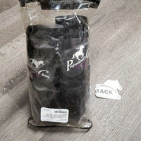 Pr Neoprene Knee Boots, velcro, bag *vgc, marker?stain, clean, hairy, hay
